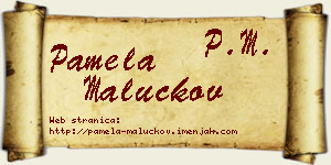 Pamela Maluckov vizit kartica